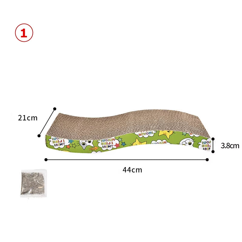 Cat Scratch Board Pad Grinding Nails Interactive Protecting Furniture Cat Toy Corrugated Large Size Catw Scratcher Toy Cardboard