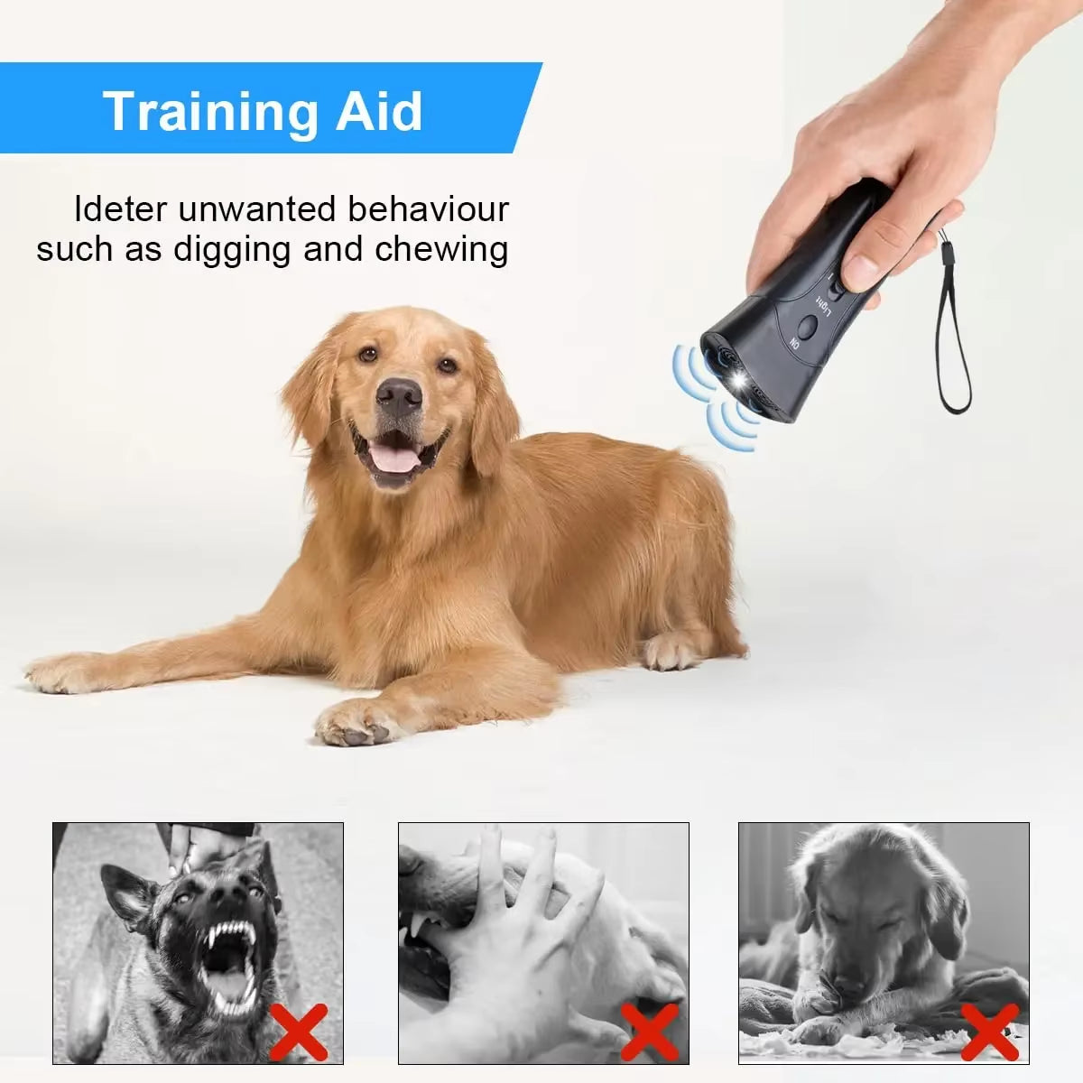 1Pcs Dog Repeller LED Ultrasonic from Dogs anti Barking Device Laser Dog Repeller Training Device