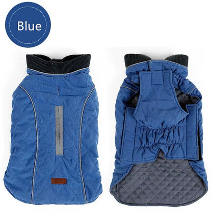High Quality Dog Clothes Quilted Dog Coat Pet Warm Jacket Vest New Big Dog Retro Cozy Thick Vest Clothing 6 Colors