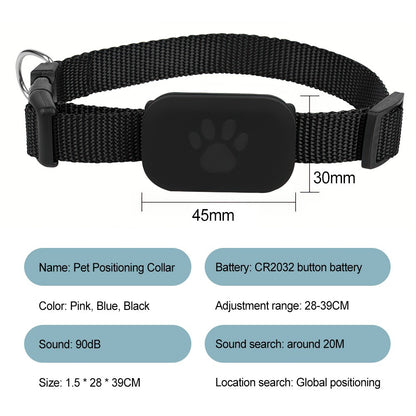 Pet Cat Dog GPS Locator Tracker anti Lost Tracking Finder Device with Collar
