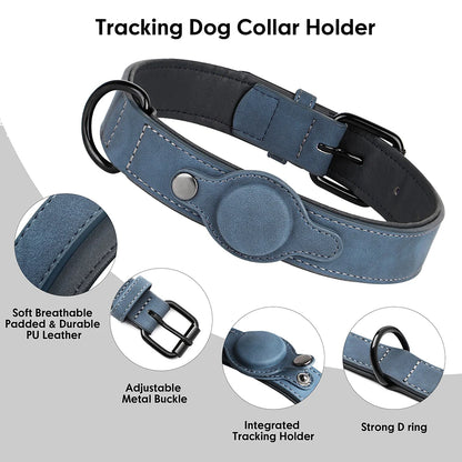Dog Collar High Quality PU Leather Pet Collars Anti-Lost Tag Collar Adjustable for Small Medium Dogs Chihuahua Pug Accessories