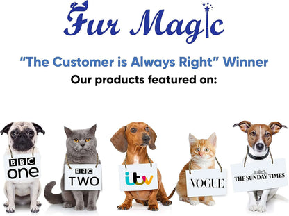 Fur Magic Deshedding and Dematting Comb Double Sided Undercoat Rake Pet Grooming