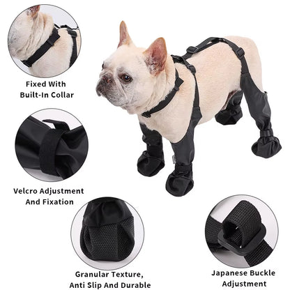 1Set Pet Rain Shoes Dog Rain Boots Waterproof Dog Boots Small Puppy Medium Large Dogs Pet Booties Anti-Slip Dog Shoes Rain Snow