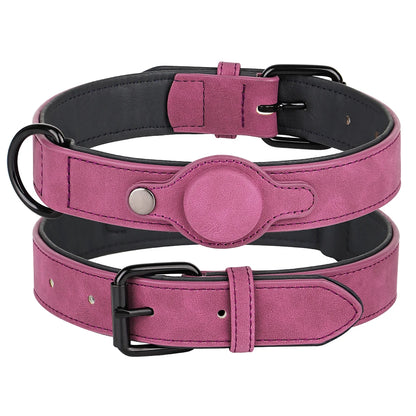 Dog Collar High Quality PU Leather Pet Collars Anti-Lost Tag Collar Adjustable for Small Medium Dogs Chihuahua Pug Accessories