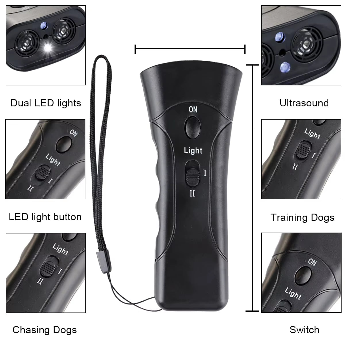 1Pcs Dog Repeller LED Ultrasonic from Dogs anti Barking Device Laser Dog Repeller Training Device