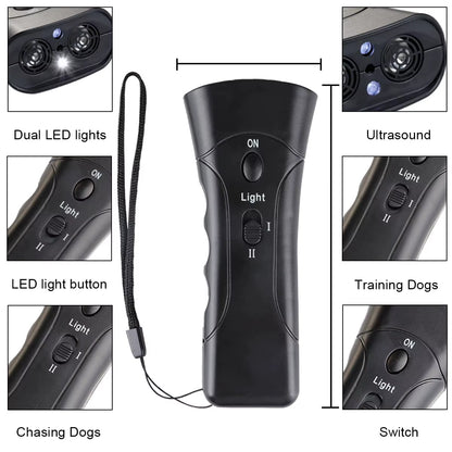 1Pcs Dog Repeller LED Ultrasonic from Dogs anti Barking Device Laser Dog Repeller Training Device