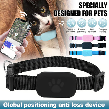 Pet Cat Dog GPS Locator Tracker anti Lost Tracking Finder Device with Collar