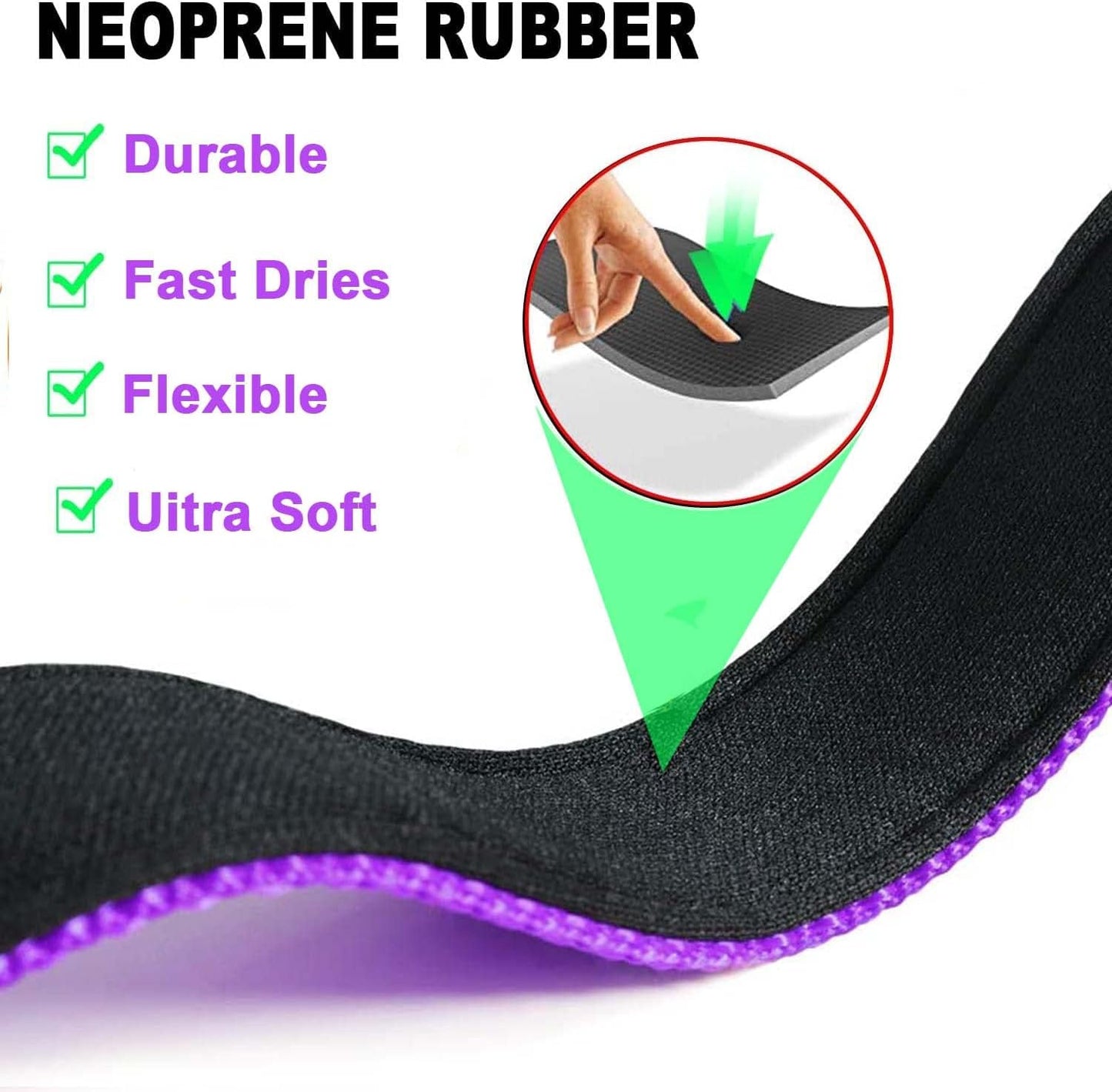 ATETEO Dog Collar, Reflective Adjustable Basic Dog Collar with Soft Neoprene Pad